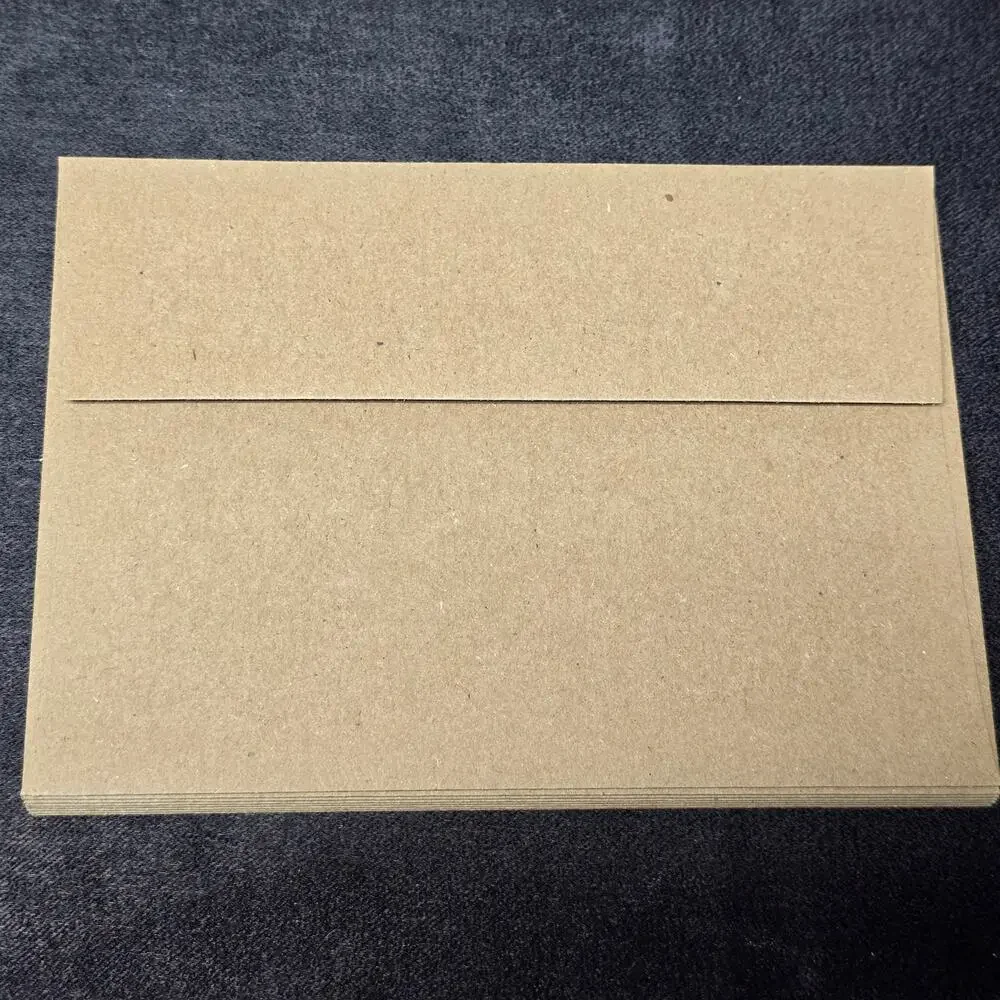 White Frame Card Cardstock Double Paper Adhesive Seal 5 1/8